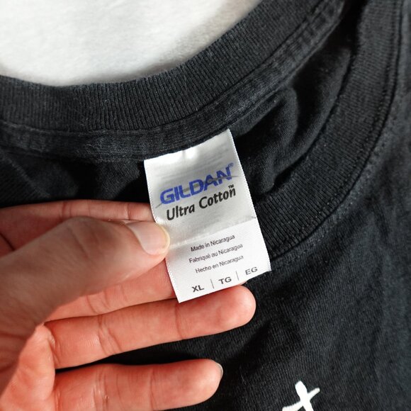 Vintage I Love Ghost Hunting T Shirt Mens XL Heart Skull Grunge Faded Black Y2K - Picture 5 of 8